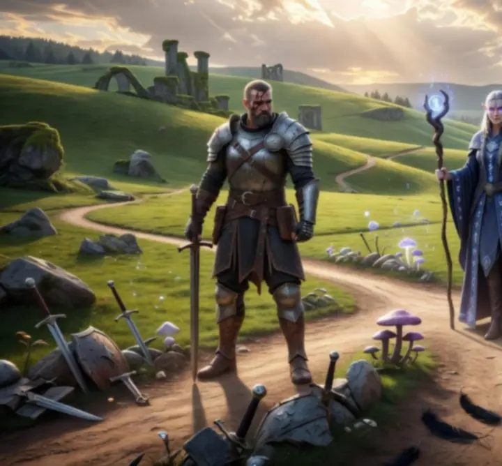 Különböző karakterosztályok fejlődési útvonalai az Evil Lands játékban